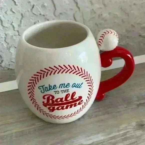 Baseball Novelty Coffee Mug/Tea Take Me Out To The Ballgame Ceramic - Picture 3 of 9